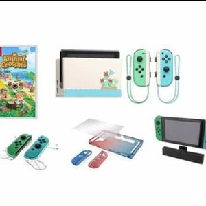 Nintendo Switch w/ Animal Crossing Protective Case